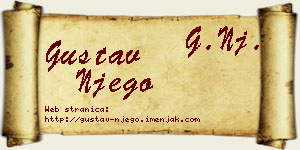 Gustav Njego vizit kartica